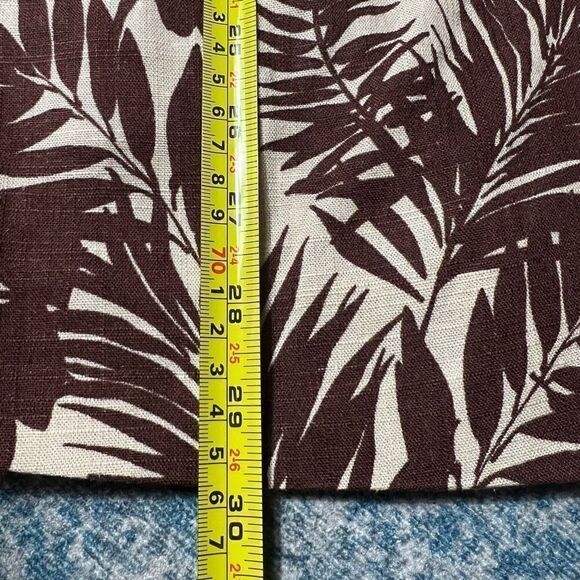 MNG Mango Linen Blend Tropical Print Notch Collar Oversized Blazer Women’s XXS - Picture 10 of 16